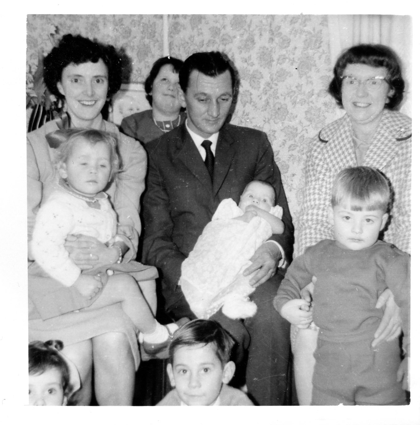 Jude and godparents at baptism